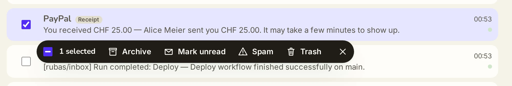 C · Hanging ink, 1440 px, one seen row checked, seen rows around it
